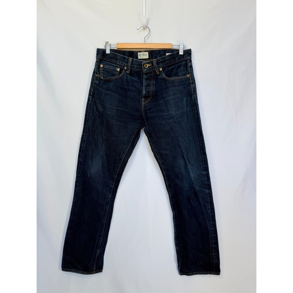 C.O.F. Studio Selvedge Jeans Size 33 Blue Candiani Denim Made in Italy